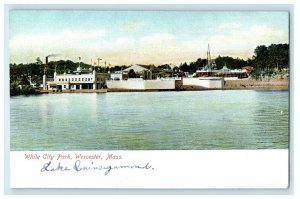 1905 White City Park in Worcester Massachusetts MA Antique Postcard