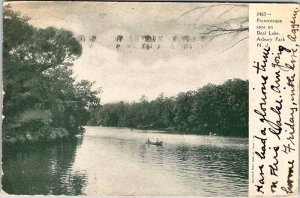Postcard BOAT SCENE Asbury Park New Jersey NJ AO0566