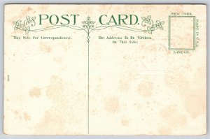 Christmas~Holly & My Christmas Wish Poem~Vintage Postcard