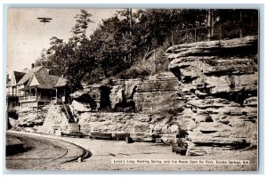 Eureka Springs Arkansas Postcard Lovers Leap Harding Spring 1910 Vintage Antique