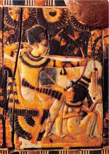 BG14094 elfenbein truhe cairo panting art egypt