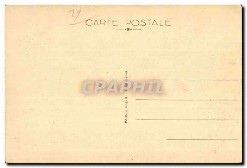 Old Postcard Douarnenez (Finistere) beach of Ris