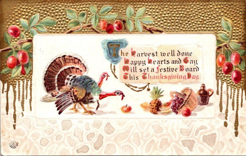 Thanksgiving Greetings With Turkey