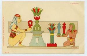 F235  Postcard early chromolitho Egypt