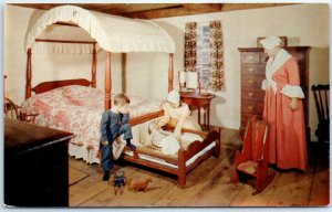 Bedroom, Richardson salt-box house, Old Sturbridge Village - Sturbridge, MA
