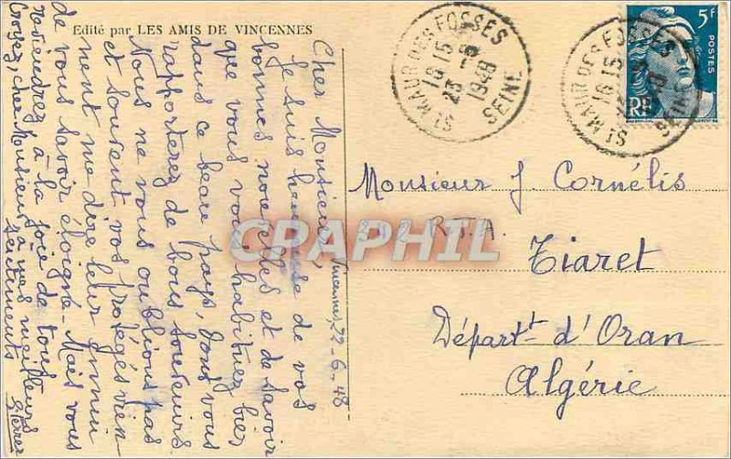 Modern Postcard Vincennes The Eastern Front Ramparts and the door of communic...