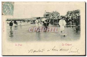 Old Postcard Le Treport Beach
