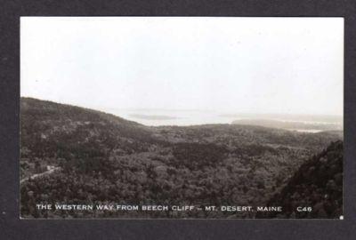 MAINE ME  MT DESERT ISLAND Postcard RPPC Real Photo PC Postcard