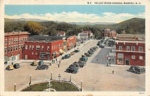 H62/ Murphy North Carolina Postcard Linen 1939 Valley River Ave Stores 6