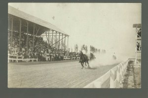 Cheyenne WYOMING RP 1907 FRONTIER DAYS Grandstand WOMENS HORSE RACE Ladies