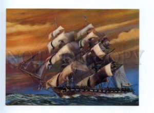 3164907 Ship old 3-D Toppan postcard