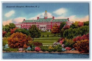 View Of Roosevelt Hospital Metuchen New Jersey NJ Posted Vintage Postcard