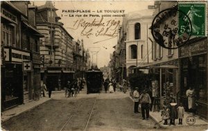 CPA PARIS-Plage - Le TOUQUET - La rue de PARIS point central (976460)