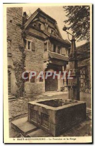 Postcard Old Hochk?nigsburg La Fontaine and the Forge