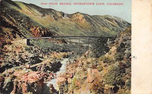 Highbridge, Georgetown loop Colorado, USA R.P.O., Rail Post Offices Postal Us...