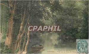 Old Postcard Creteil view the Arm Chapter Bords de Marne