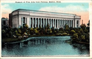 Historic Museum Of Fine Arts Building Fenway Boston Massachusetts WB Postcard 