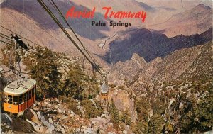 California Palm Springs Tram Way Aerial Western Resort Postcard 22-1798