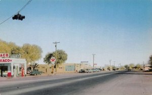 Bowie Arizona Main Street Texaco Gas Station Vintage Postcard AA74702