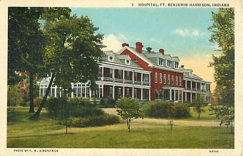 Linen Card of Hospital Ft. Benjamin Harrison Indiana IN