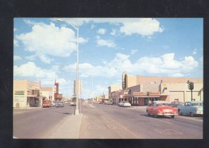 DEMING NEW MEXICO NM STREET SCENE DOWNTOWN 1953 CHEVROLET OLD CARS POSTCARD