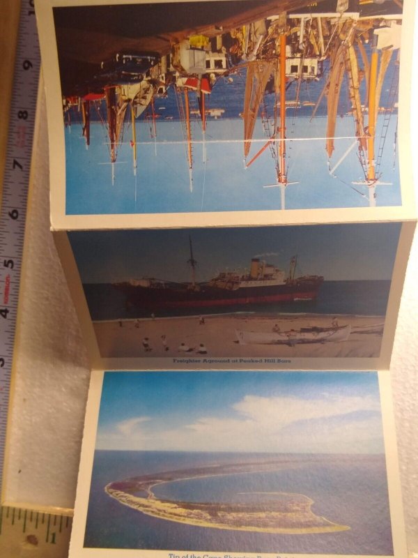 Postcard Folder Fishing Boats at Town Pier, Cape Cod, Provincetown, MA