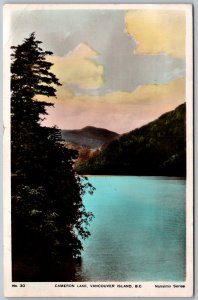 Cameron Lake Vancouver Island Canada 1941 RPPC Real Photo Postcard