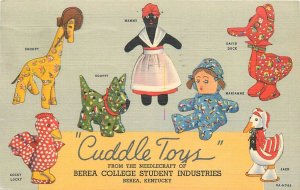 Postcard 1940s Kentucky Berea Cuddle Toys Needlecraft  advertising KY24-2279