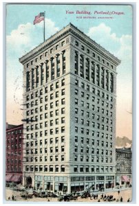 1911 Yeon Building Exterior Street Road Portland Oregon Vintage Antique Postcard