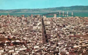 Vintage Postcard Panorama Of San Francisco Unique View Of The City California CA