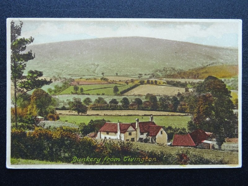 Somerset DUNKERY from TIVINGTON c1923 Postcard by Frith