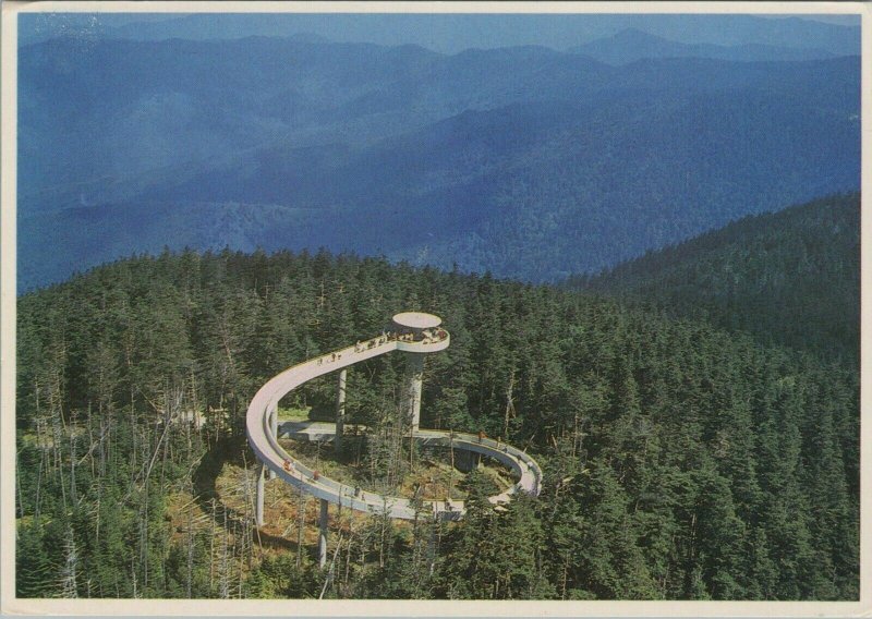 America Postcard - Aerial View of Clingmans Dome, Great Smoky Mountains RR13095