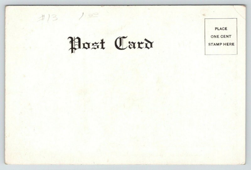 Burnt River Oregon~Covered Wagon On the Bridge~Dog: Eza Meeker's Jim?~c1905