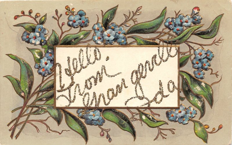 F79/ Grangeville Idaho Postcard c1910 Greetings from Grangeville