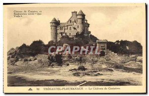 Old Postcard Ploumanach Tregastel castle Costaeres the Chateau de Costaeres o...