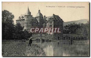 Vizille Old Postcard The castle Lesdiguieres