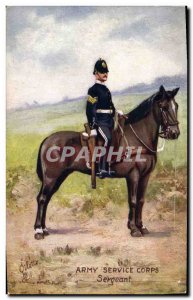 Postcard Old Army Army Service Corps Sergeant