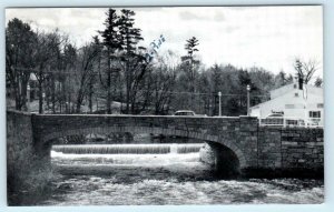 PETERBOROUGH, New Hampshire NH ~ CONTOOCOOK RIVER FALLS ca 1940s Postcard