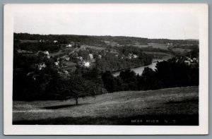 Postcard RPPC c1950s Bear River Nova Scotia Hilltop View Digby Annapolis County