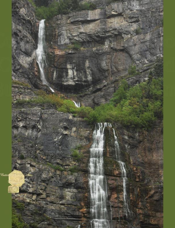 Set of 6 Handmade Postcards, Bridal Veil Falls Waterfall Provo Canyon Utah