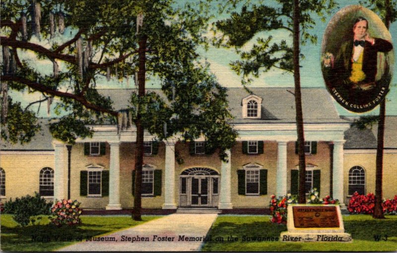 Florida White Springs North View Of Museum Stephen Foster Memorial On Suwanne...