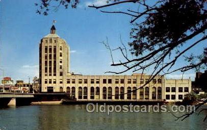 News Tower, Rockford, Illinois USA, Radio Station WROK Tower, Towers, Postcar...