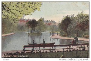 Man In A Wheelchair, Couple On A Boat At Cunningham Park, Bradford (Yorkshire...