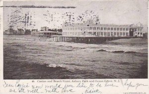 New Jersey Ocean Grove Casino And Beach Front Asbury Park And Ocean Grove 1906