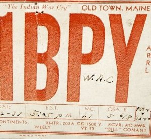 1937 Radio Station Postcard Old Town Maine WIBPY Communications Antique Postage