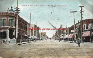 KS, Wichita, Kansas, Main Street, North from Douglas, 1907 PM