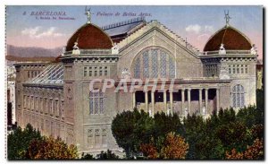 Old Postcard Barcelona Palacio de Bellas Artes