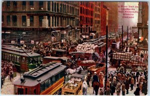 c1910s Chicago, IL Dearborn Randolph St Downtown Market Advertising Signs A157