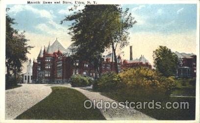 Utica, New York, N.Y., USA Mason, Mason's Fraternal Organization Unused light...