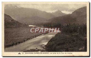 Old Postcard vicinity D & # 39Argeles Gazost Vue Prize De LA Tour De Vidalos